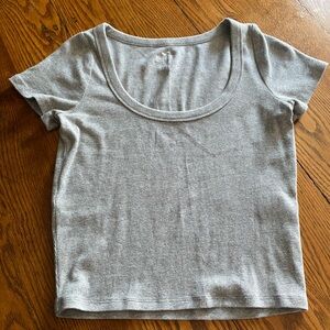 Hollister Ribbed Cotton Crop Top